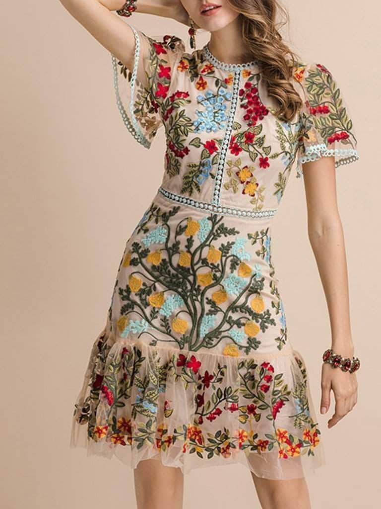 Aliana Floral Mini Dress - Glory Connection