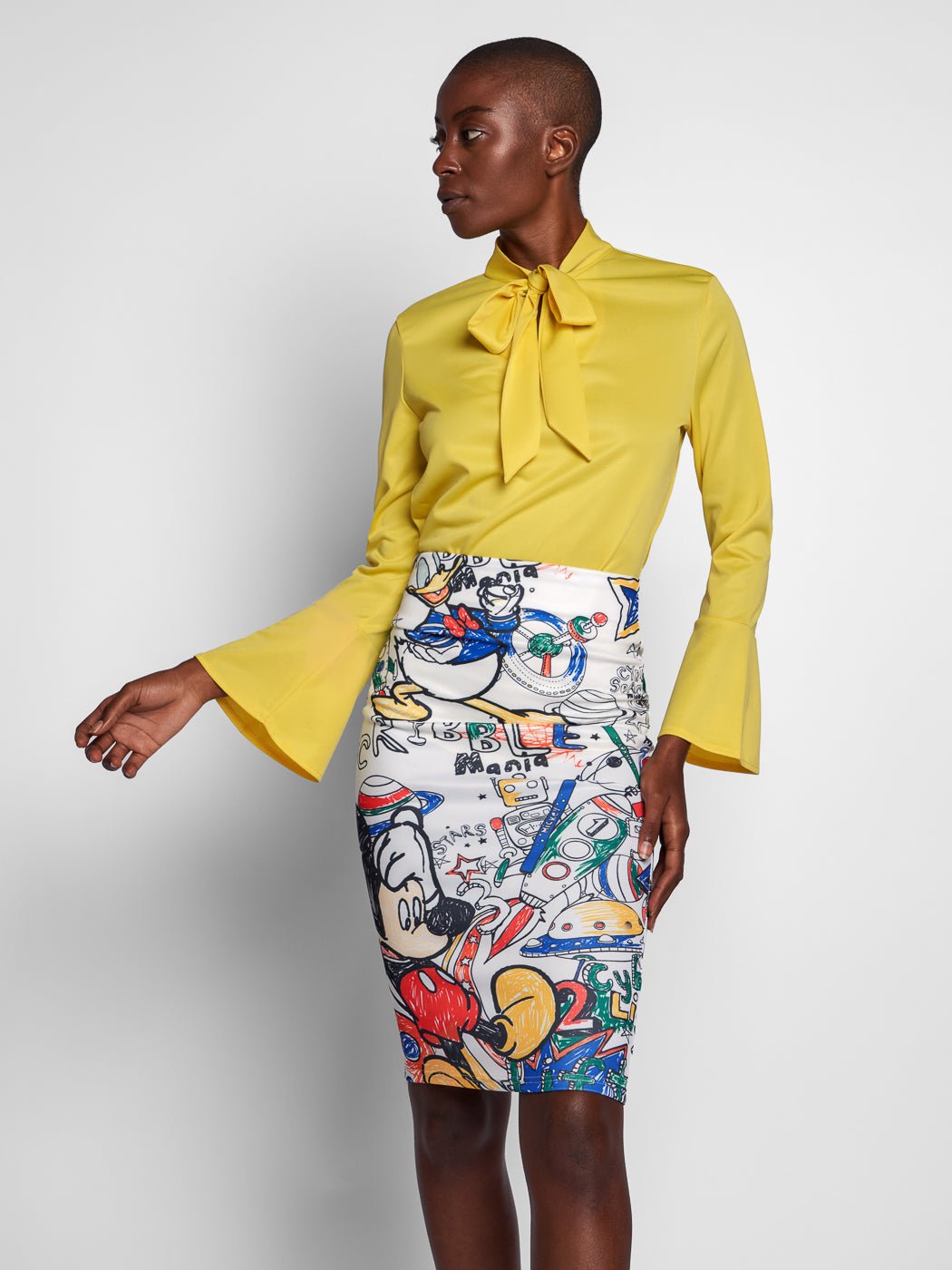 Aricia Miki Skirt In White - Glory Connection