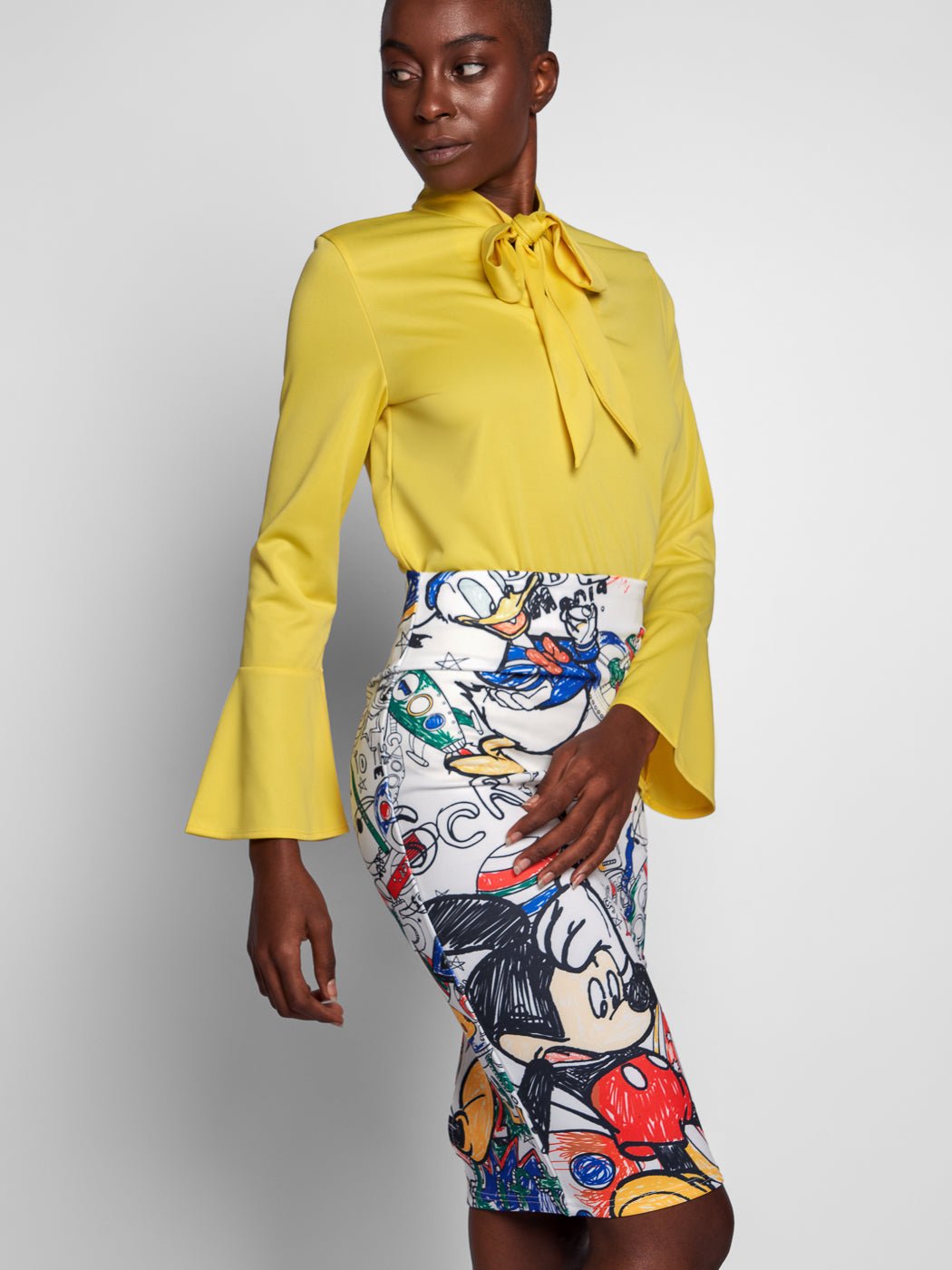 Aricia Miki Skirt In White - Glory Connection