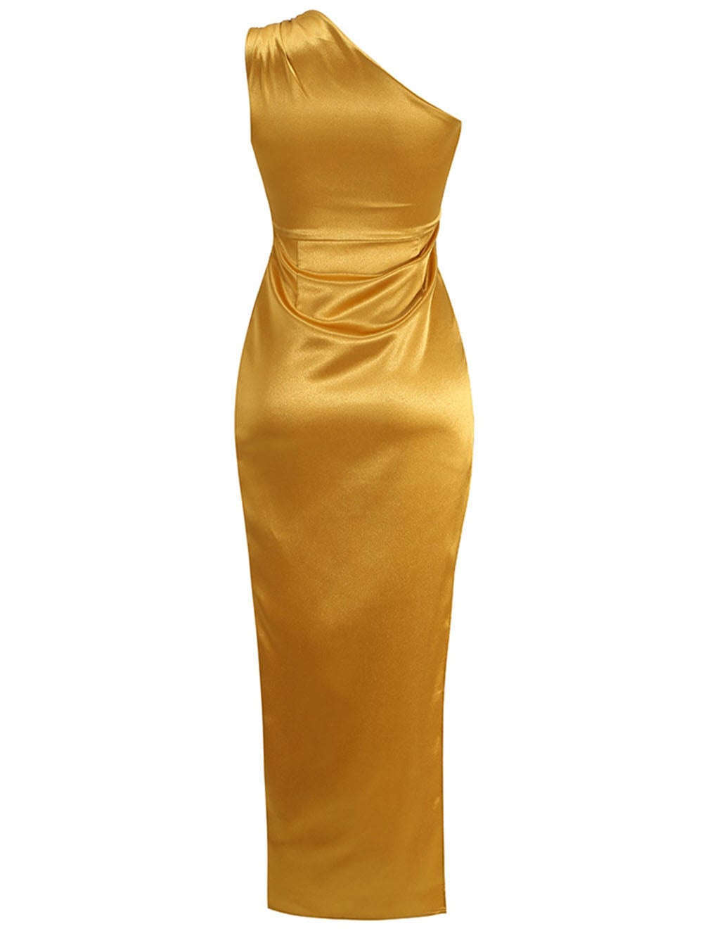 Bonnie Midi Dress in Gold - Glory Connection