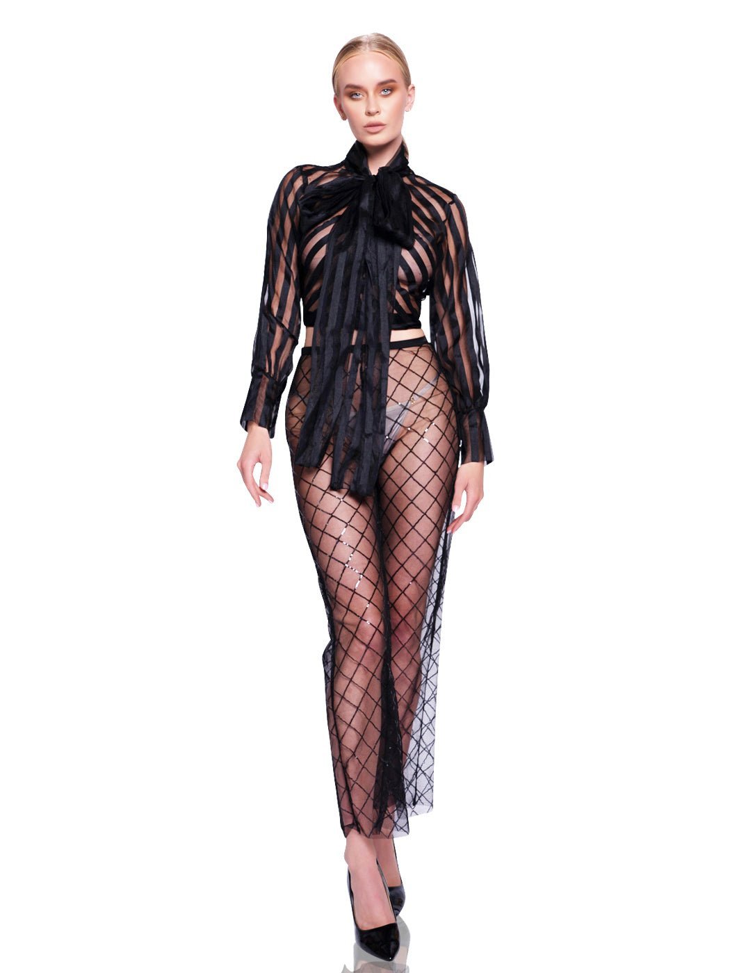 Celeste High-Waist Sequin Pants - Glory Connection