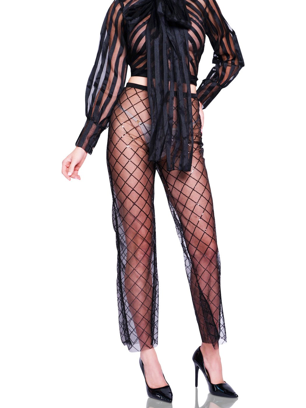 Celeste High-Waist Sequin Pants - Glory Connection