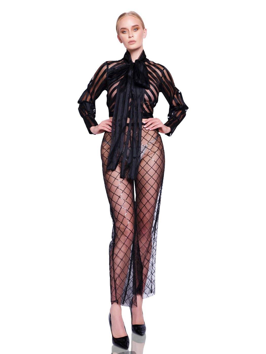 Celeste High-Waist Sequin Pants - Glory Connection