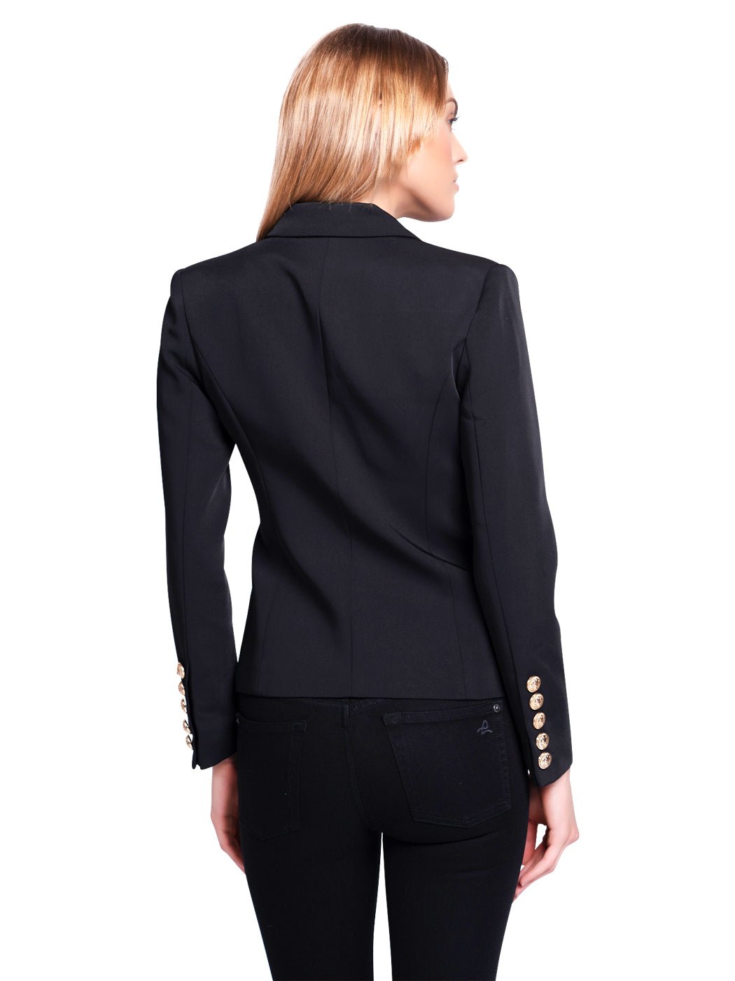 Double-Breasted Jacket In Black - Glory Connection