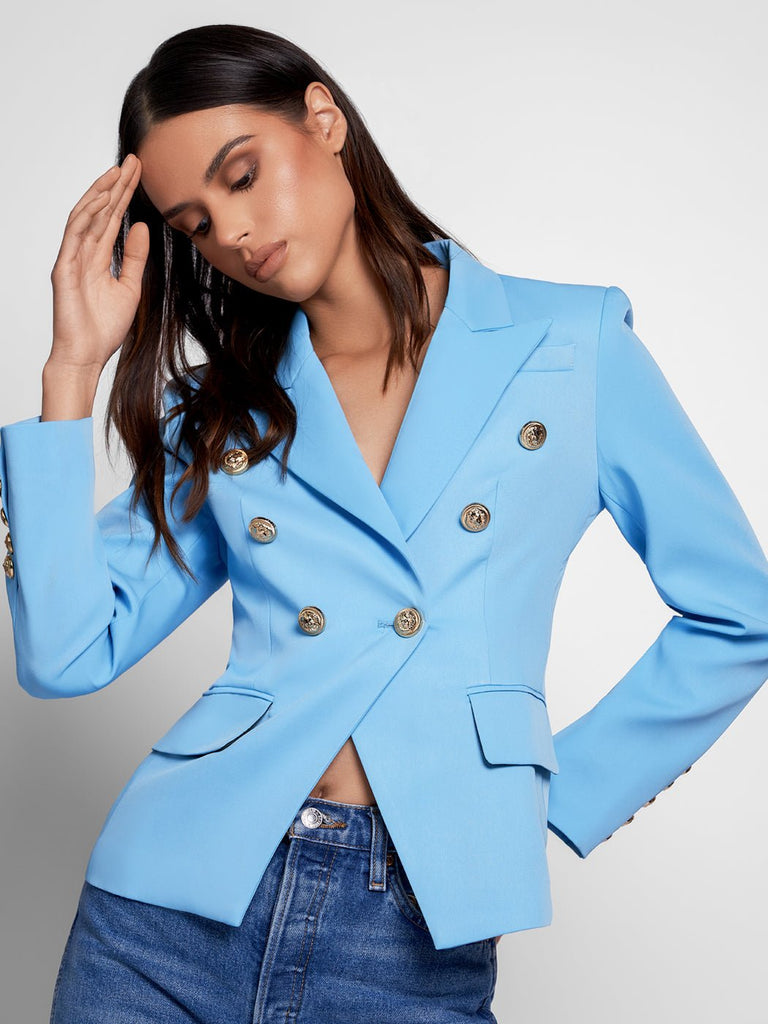 Double-Breasted Jacket in Blue - Glory Connection