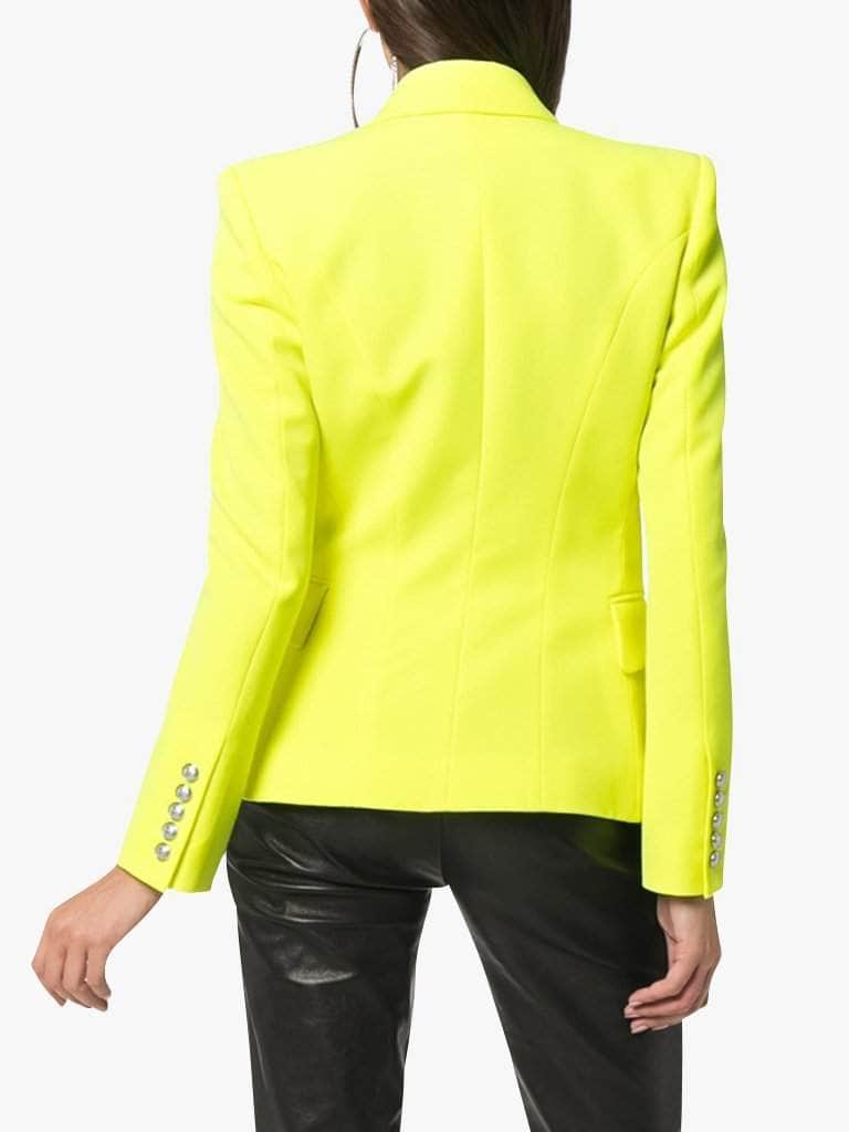 Double-Breasted Yellow Blazer - Glory Connection