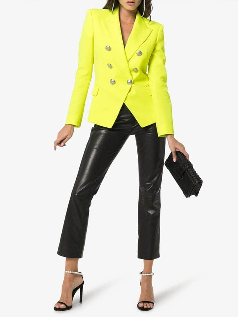 Double-Breasted Yellow Blazer - Glory Connection