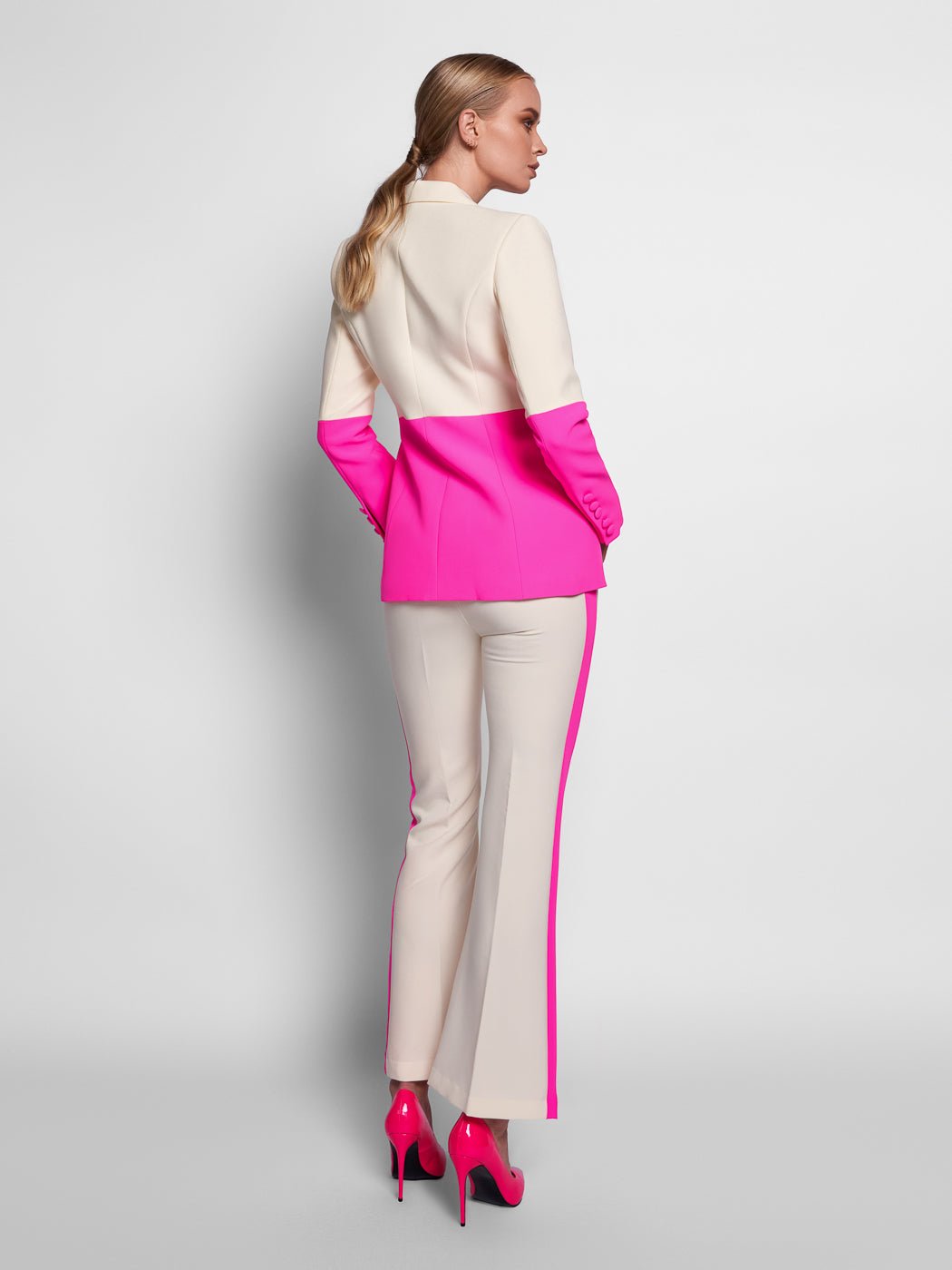 "Everywhere" Blazer + Pants In Pink - Glory Connection
