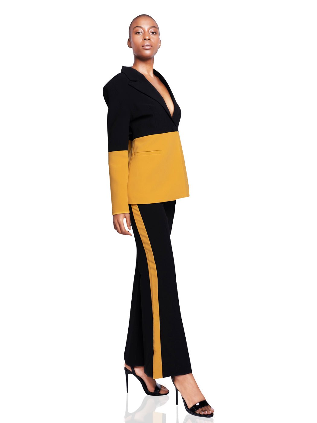 "EveryWhere" Blazer + Pants Suit In Black - Glory Connection