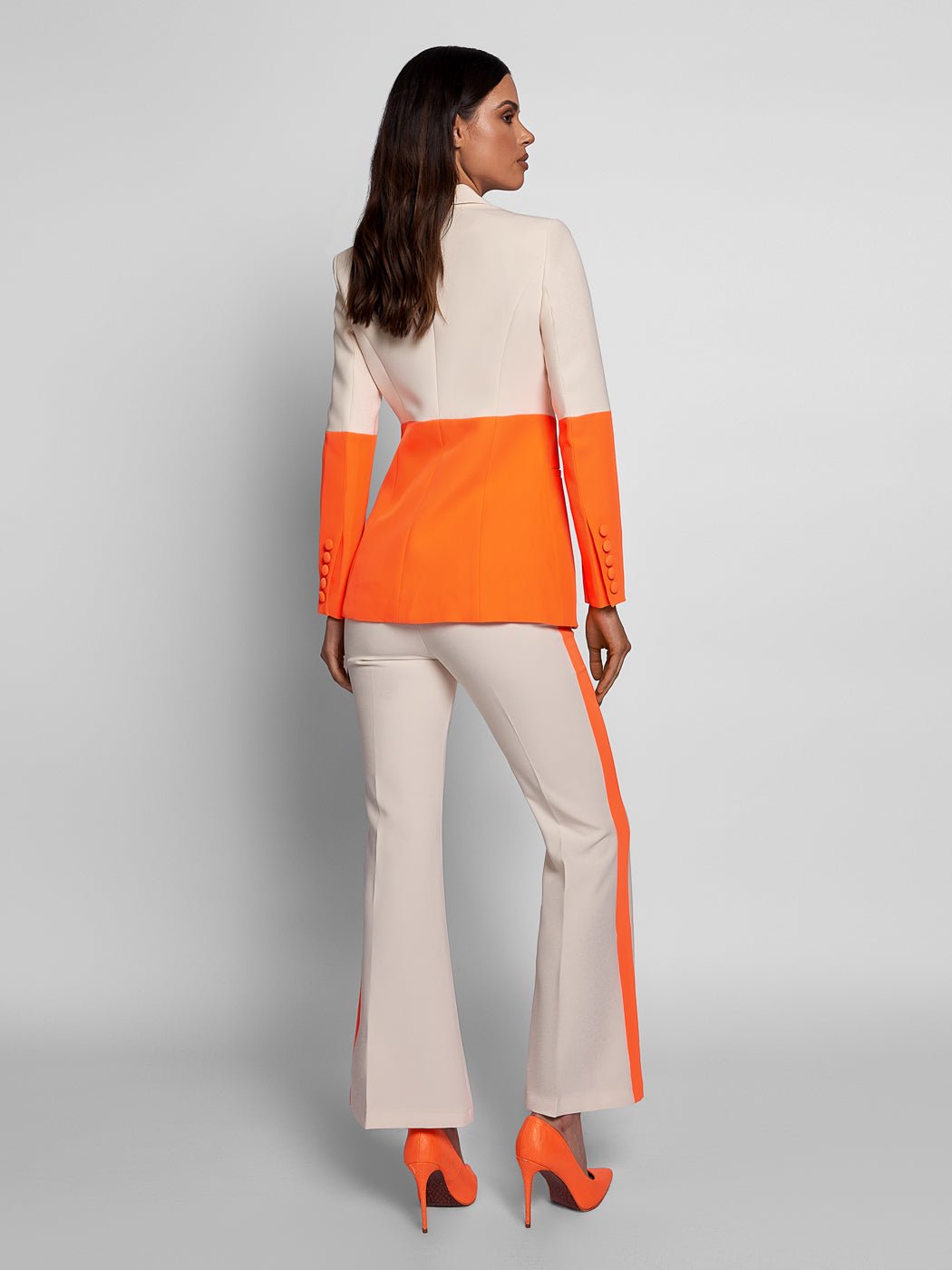 "EveryWhere" Blazer + Pants Suit In Orange - Glory Connection