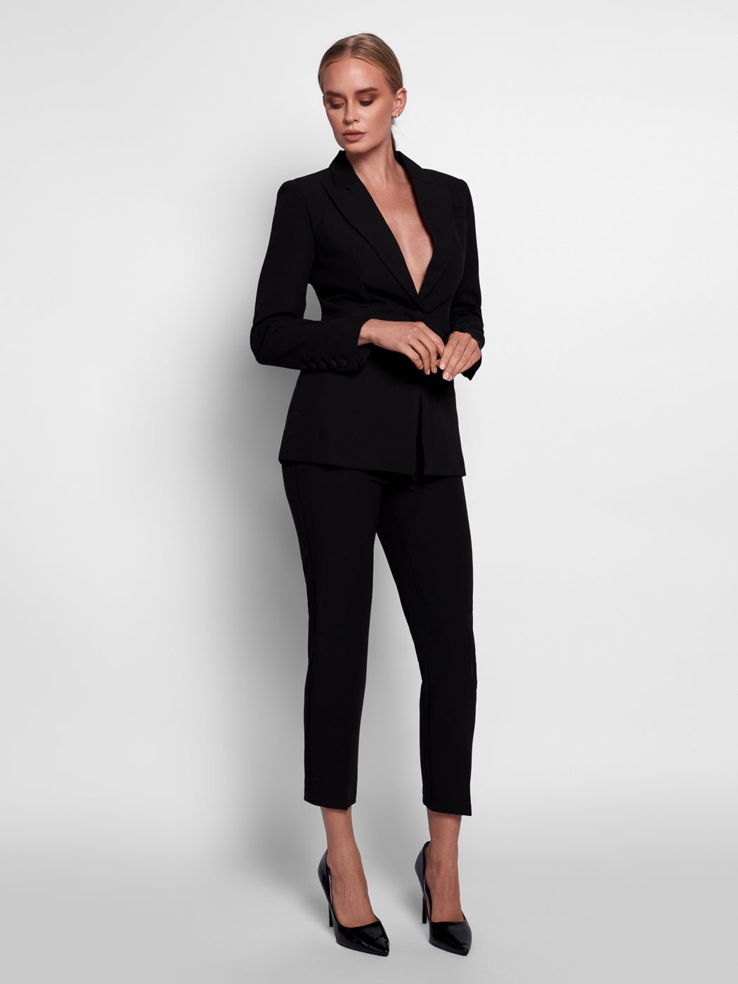 Frankie Blazer + Pants In Black - Glory Connection