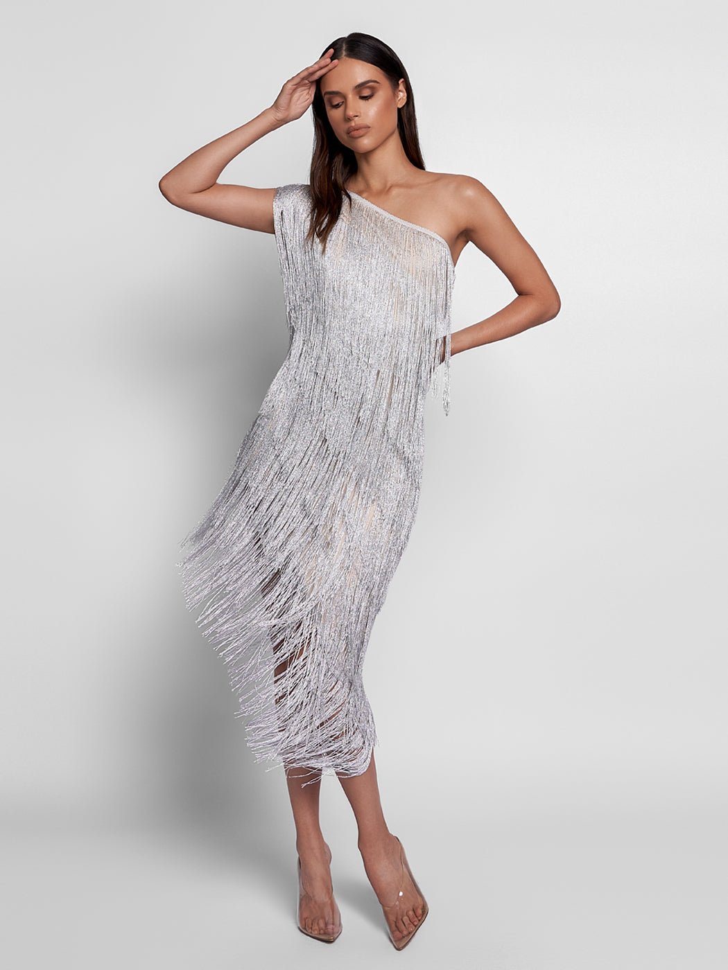 Gianna Asymmetrical Fringe Dress - Glory Connection