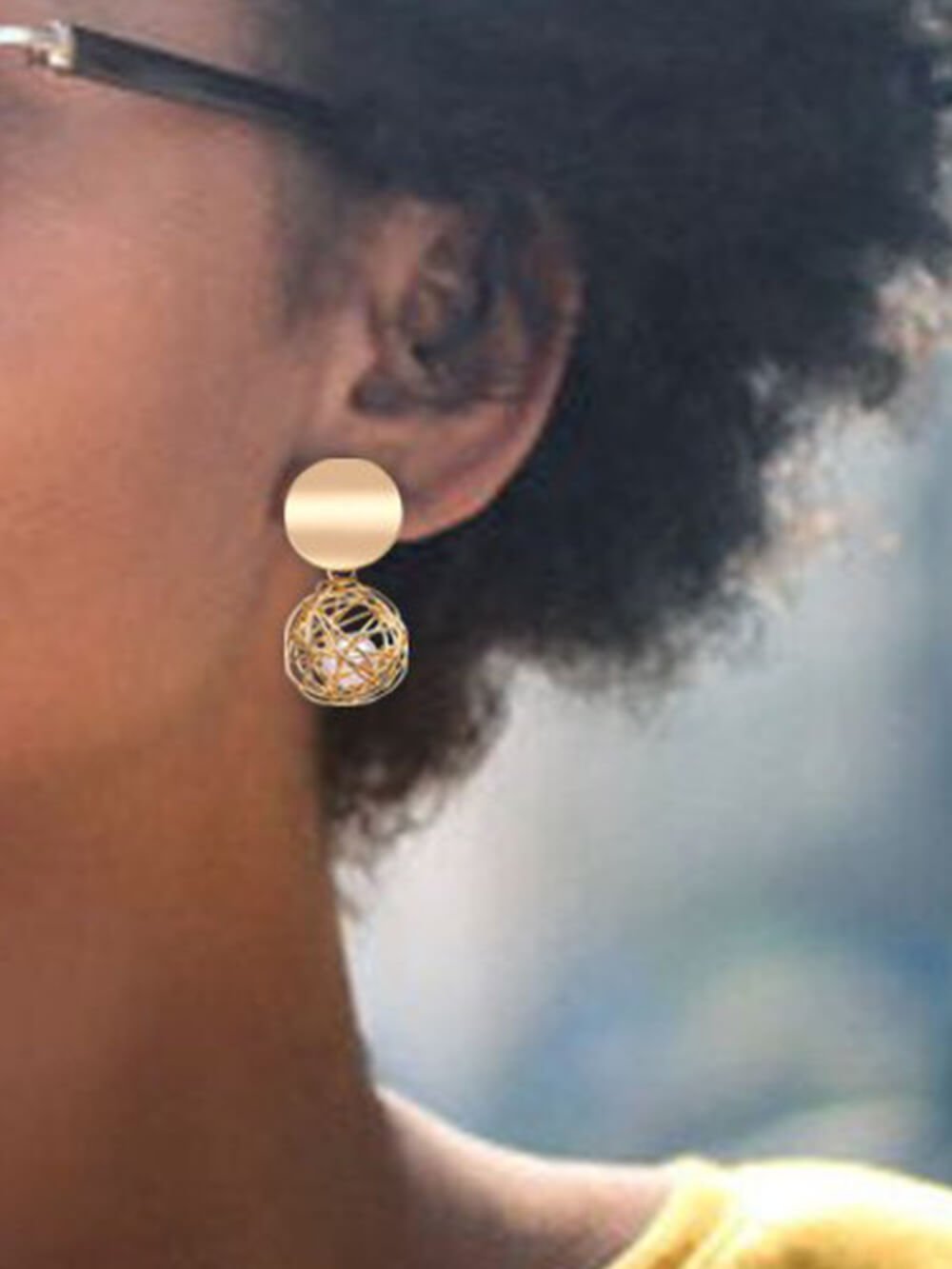 Golden Ball Earrings - Glory Connection