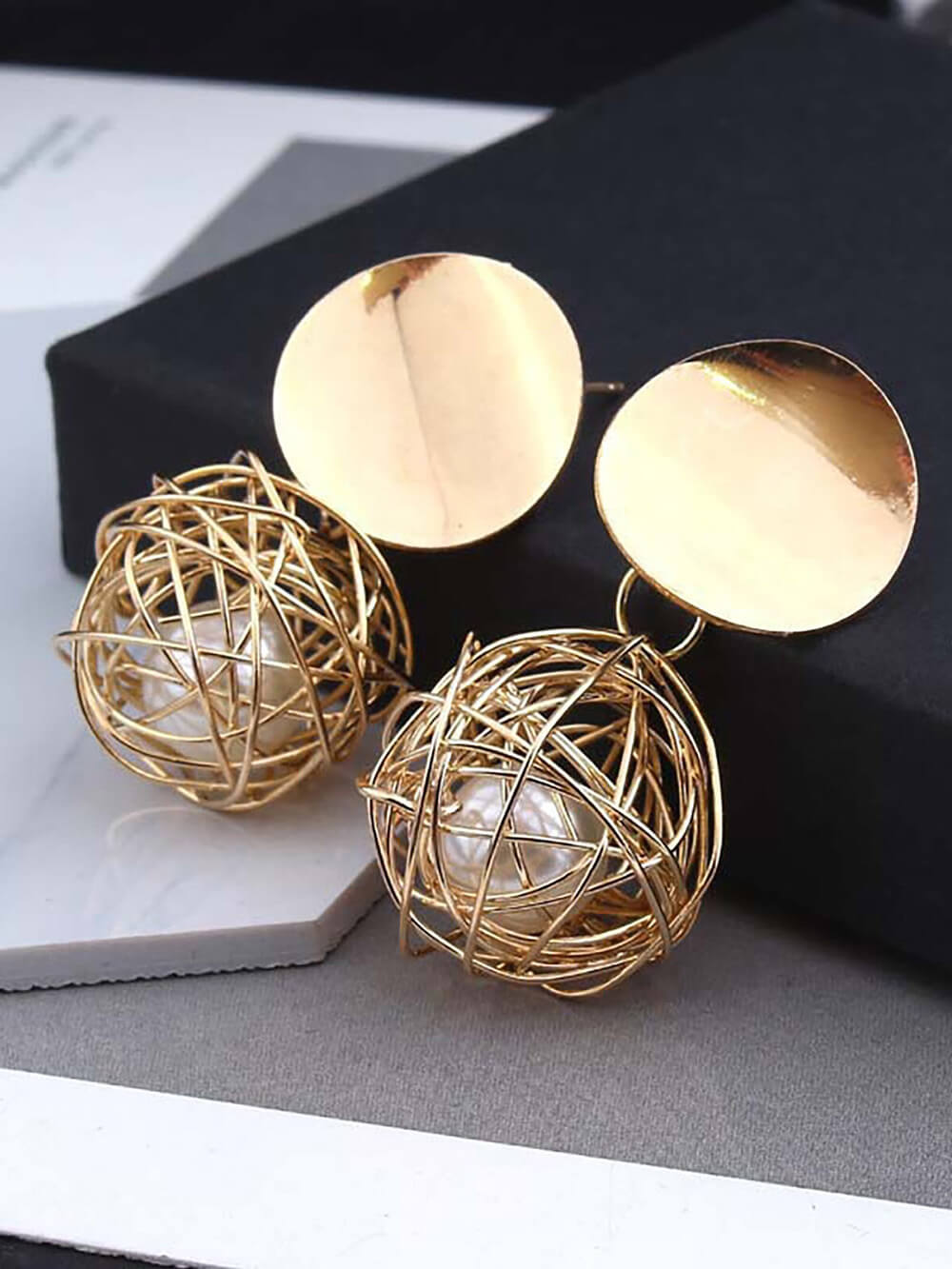Golden Ball Earrings - Glory Connection