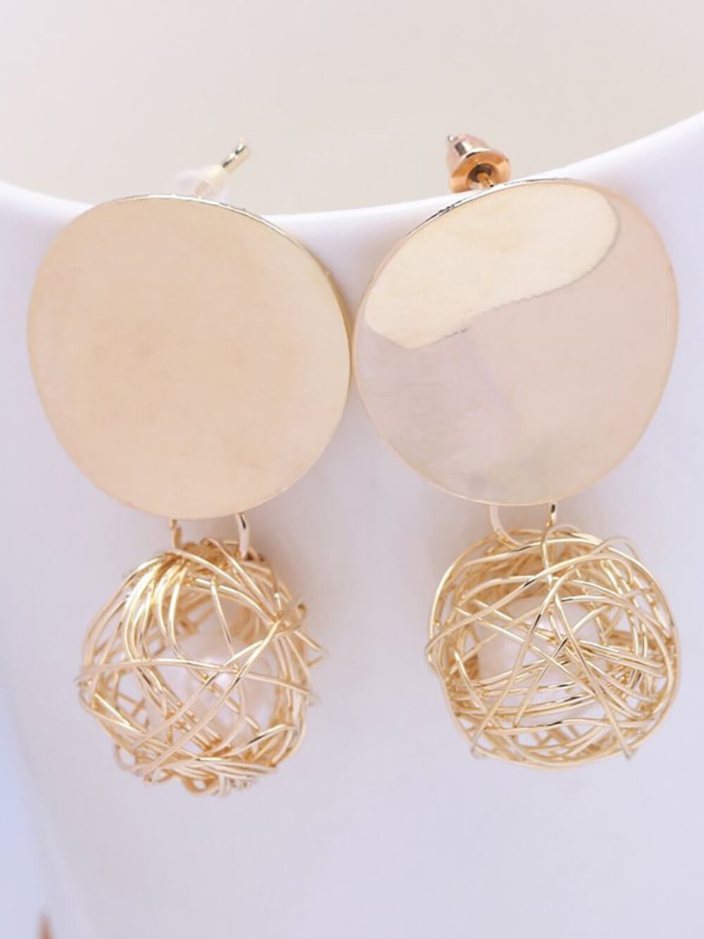 Golden Ball Earrings - Glory Connection