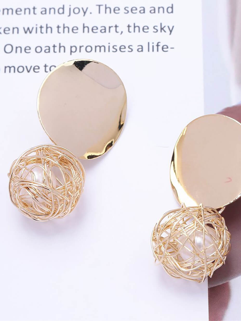 Golden Ball Earrings - Glory Connection