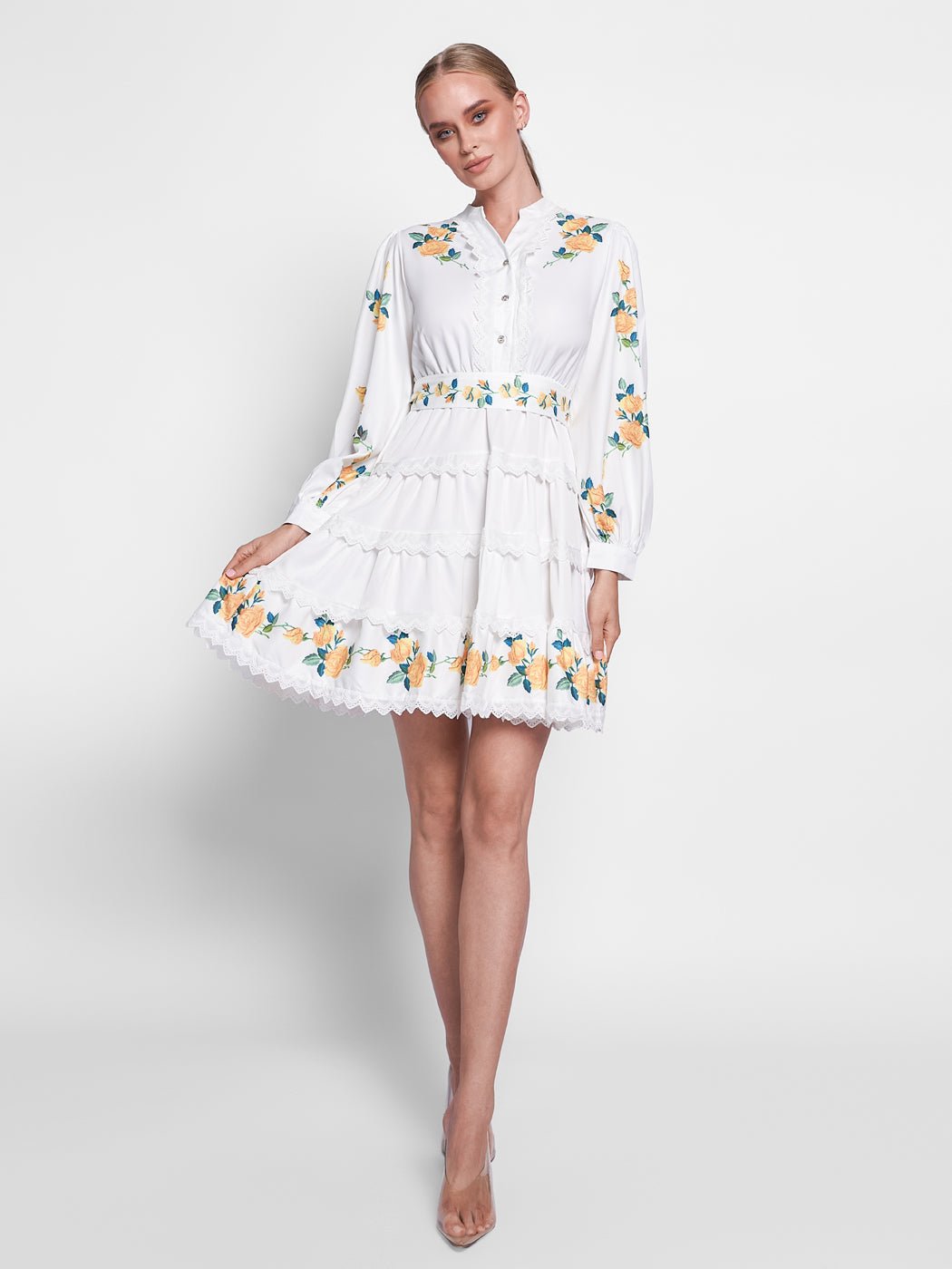 Gracie Flower Mini Dress - Glory Connection