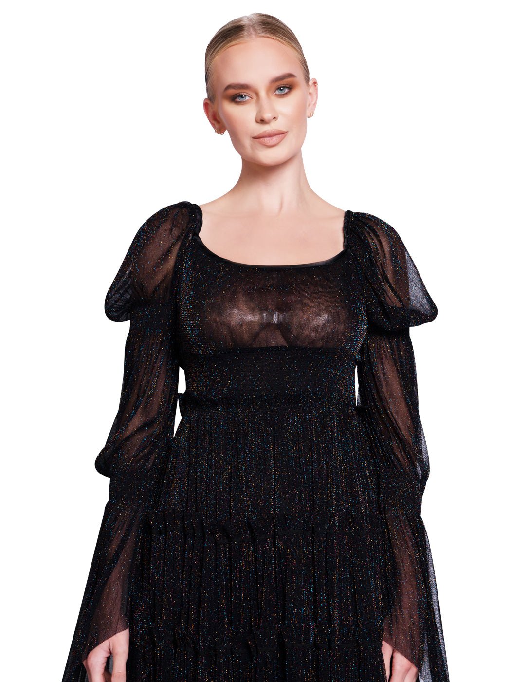 Lolita Maxi Dress in Black - Glory Connection