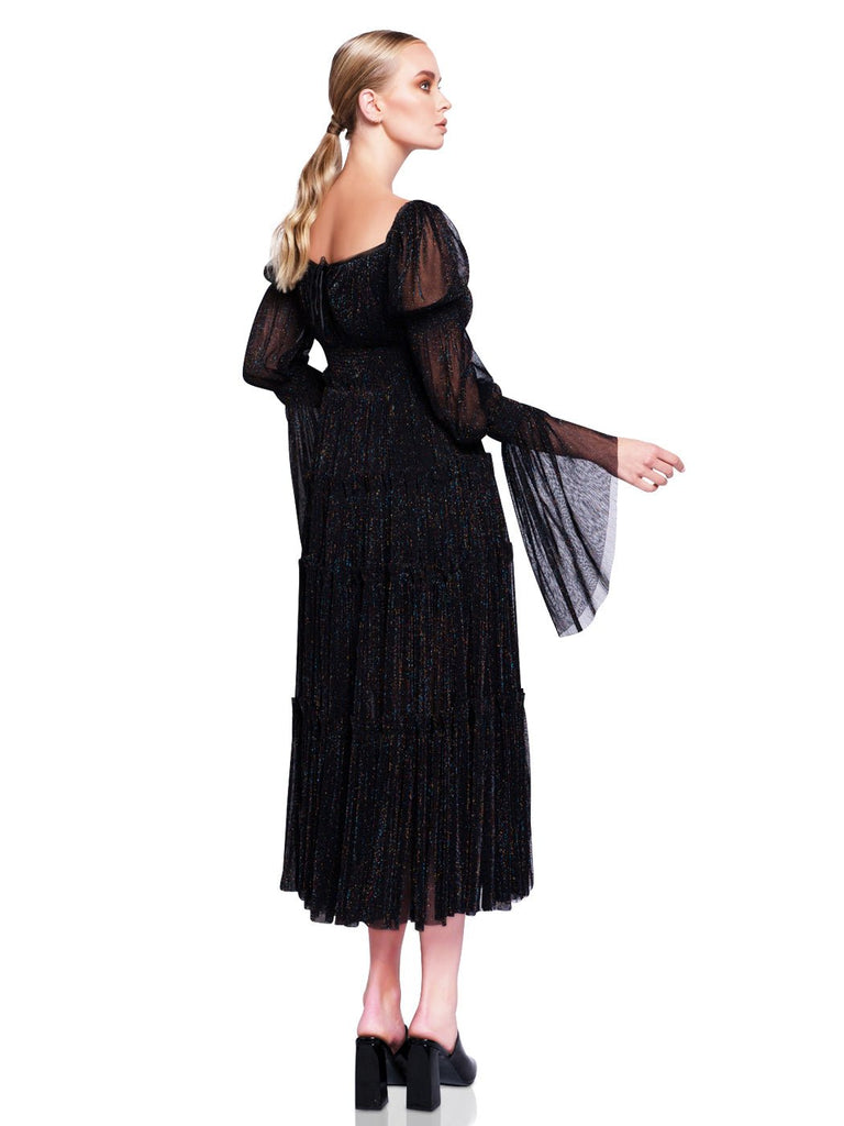 Lolita Maxi Dress in Black - Glory Connection