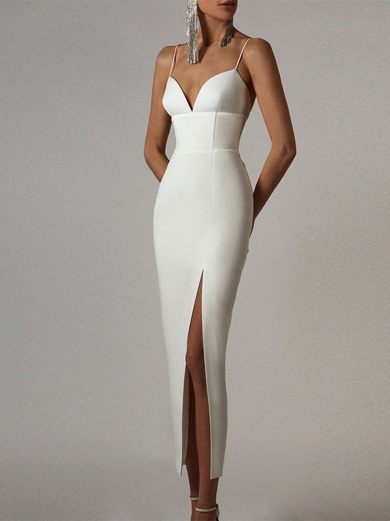 Malnia White Dress - Glory Connection