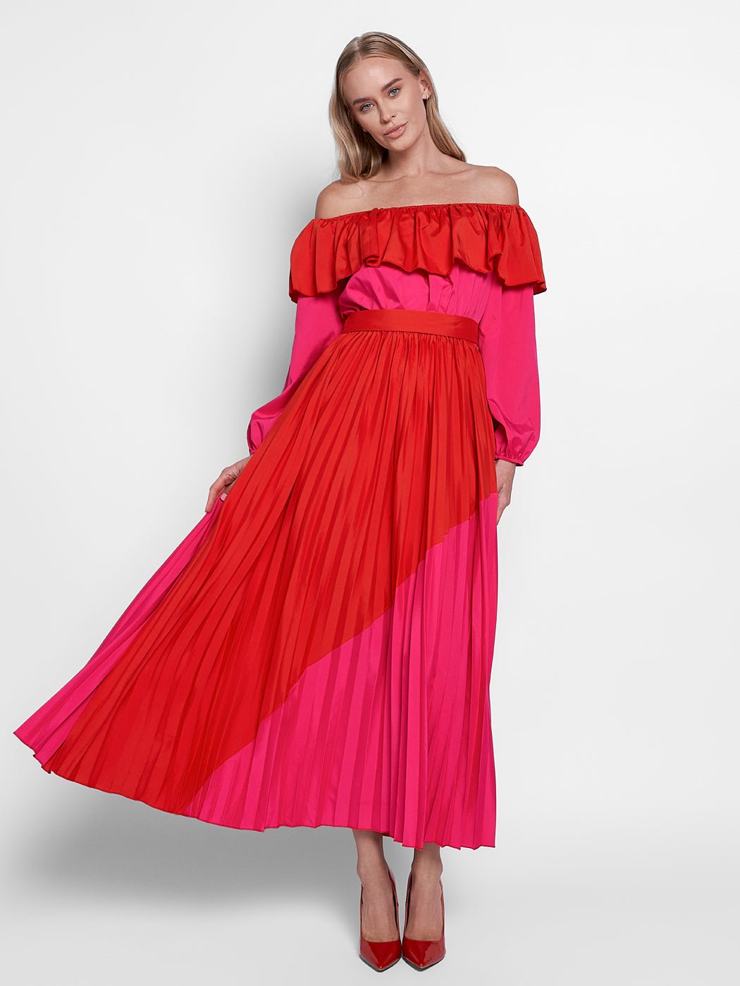 Marguerite Strapless Midi Dress - Glory Connection