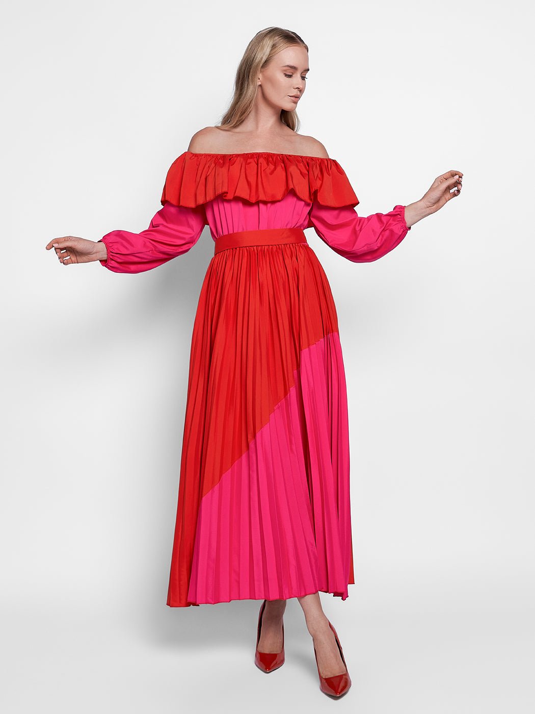 Marguerite Strapless Midi Dress - Glory Connection