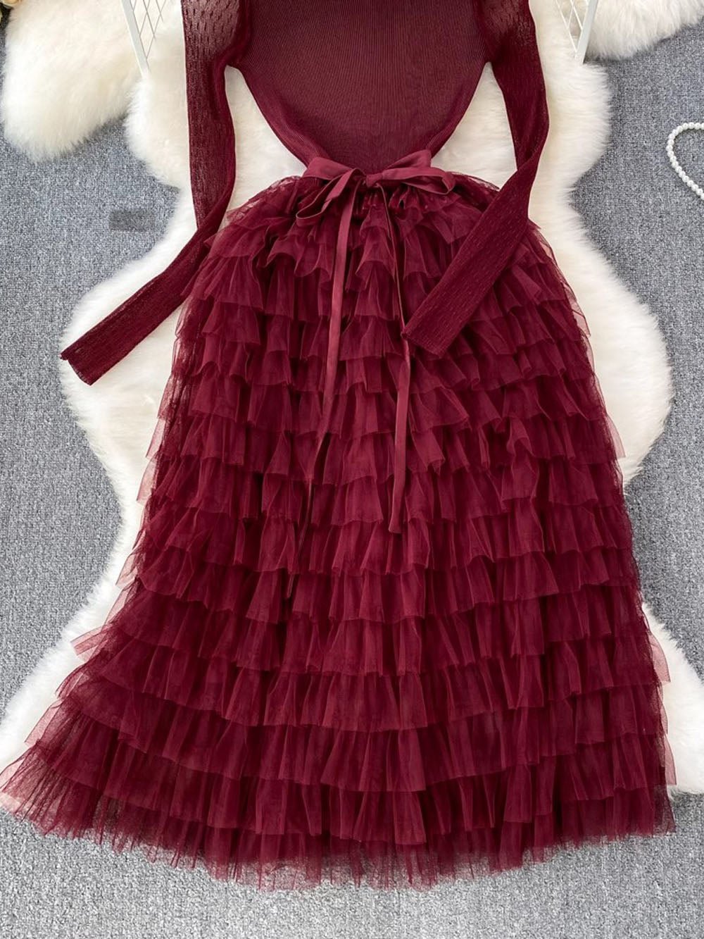 Mila Ruffle Belt Maxi Dress - Glory Connection