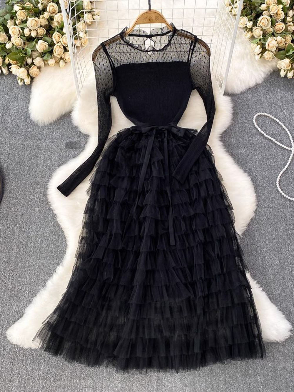 Mila Ruffle Belt Maxi Dress - Glory Connection