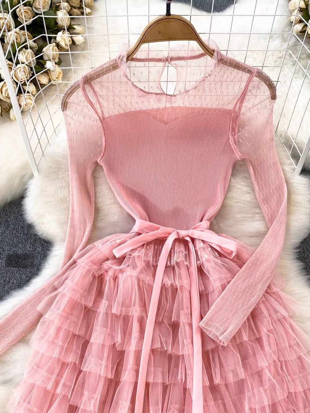 Mila Ruffle Belt Maxi Dress - Glory Connection