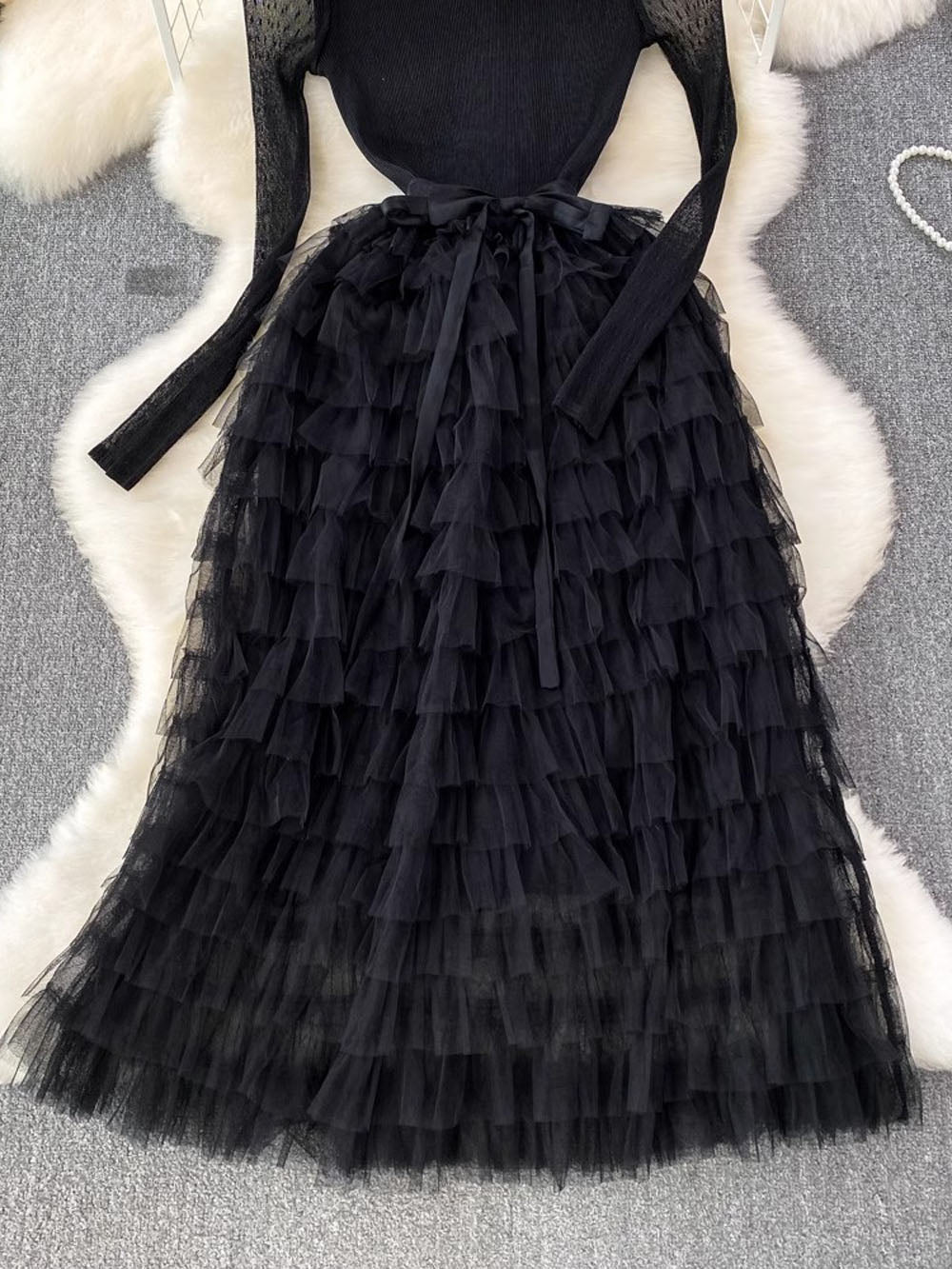 Mila Ruffle Belt Maxi Dress - Glory Connection