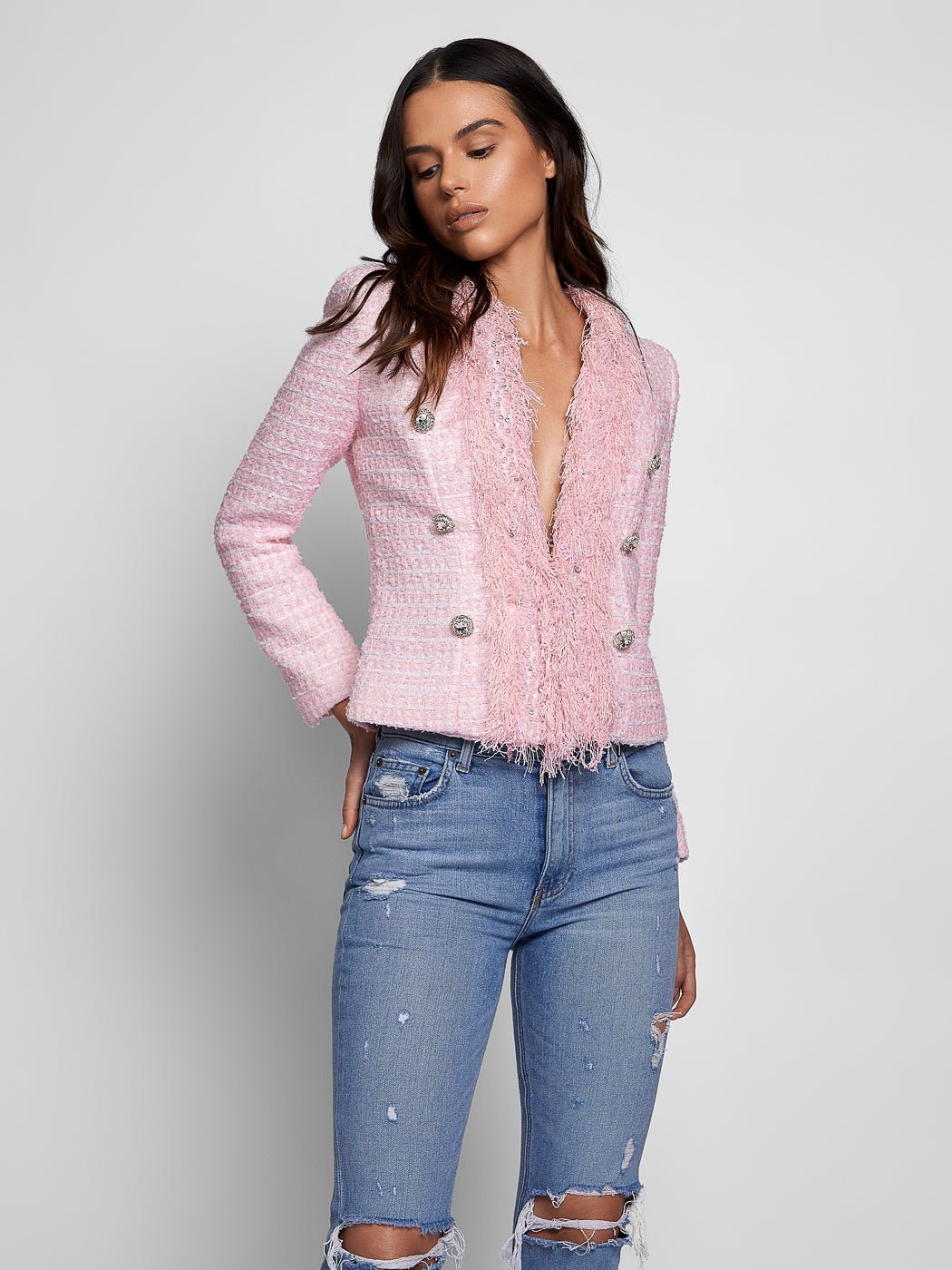 Opal Pearl Tweed Jacket - Glory Connection