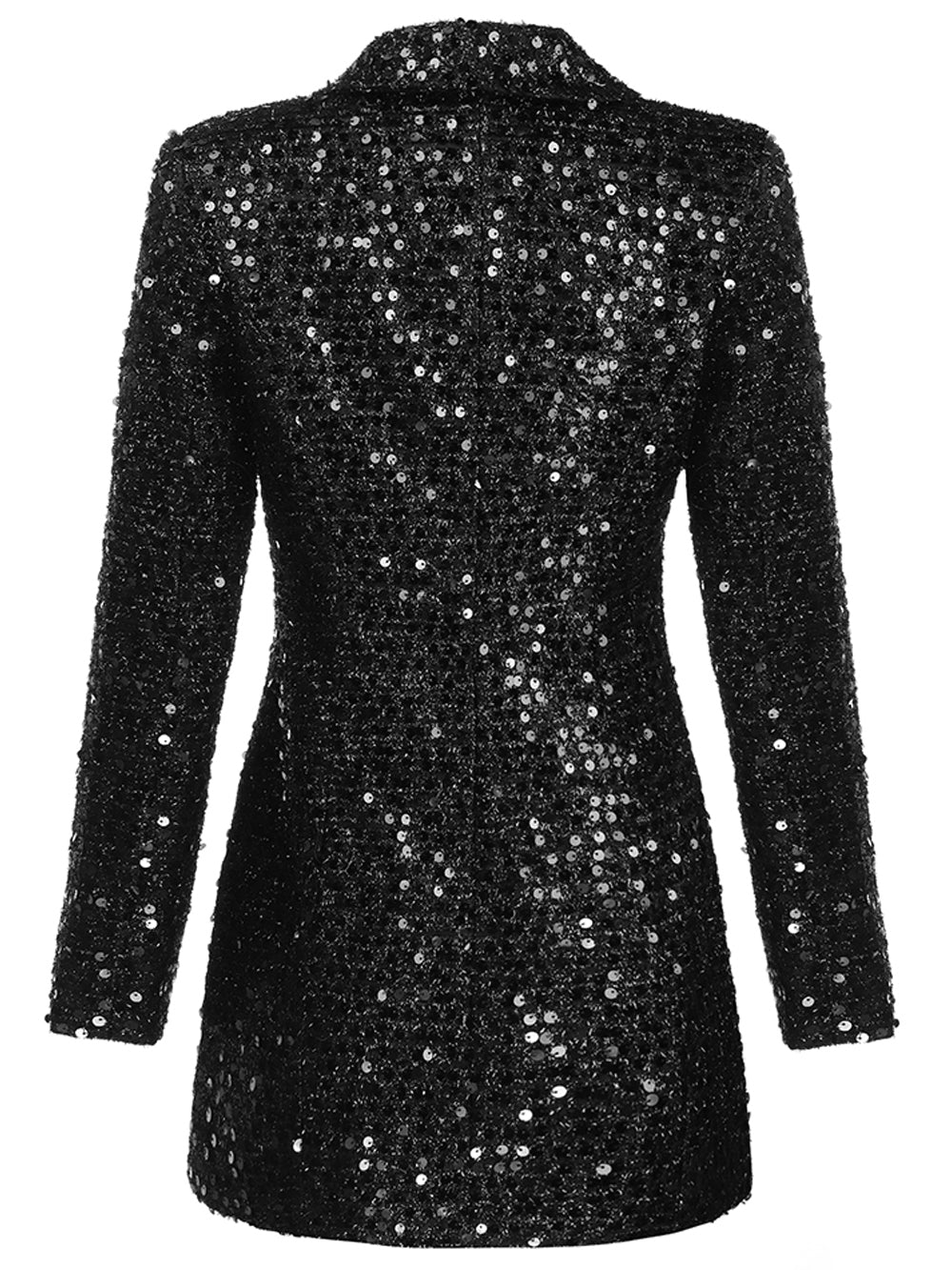 Reagan Black Sequin Blazer - Glory Connection