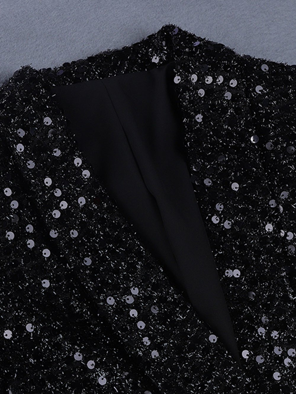 Reagan Black Sequin Blazer - Glory Connection