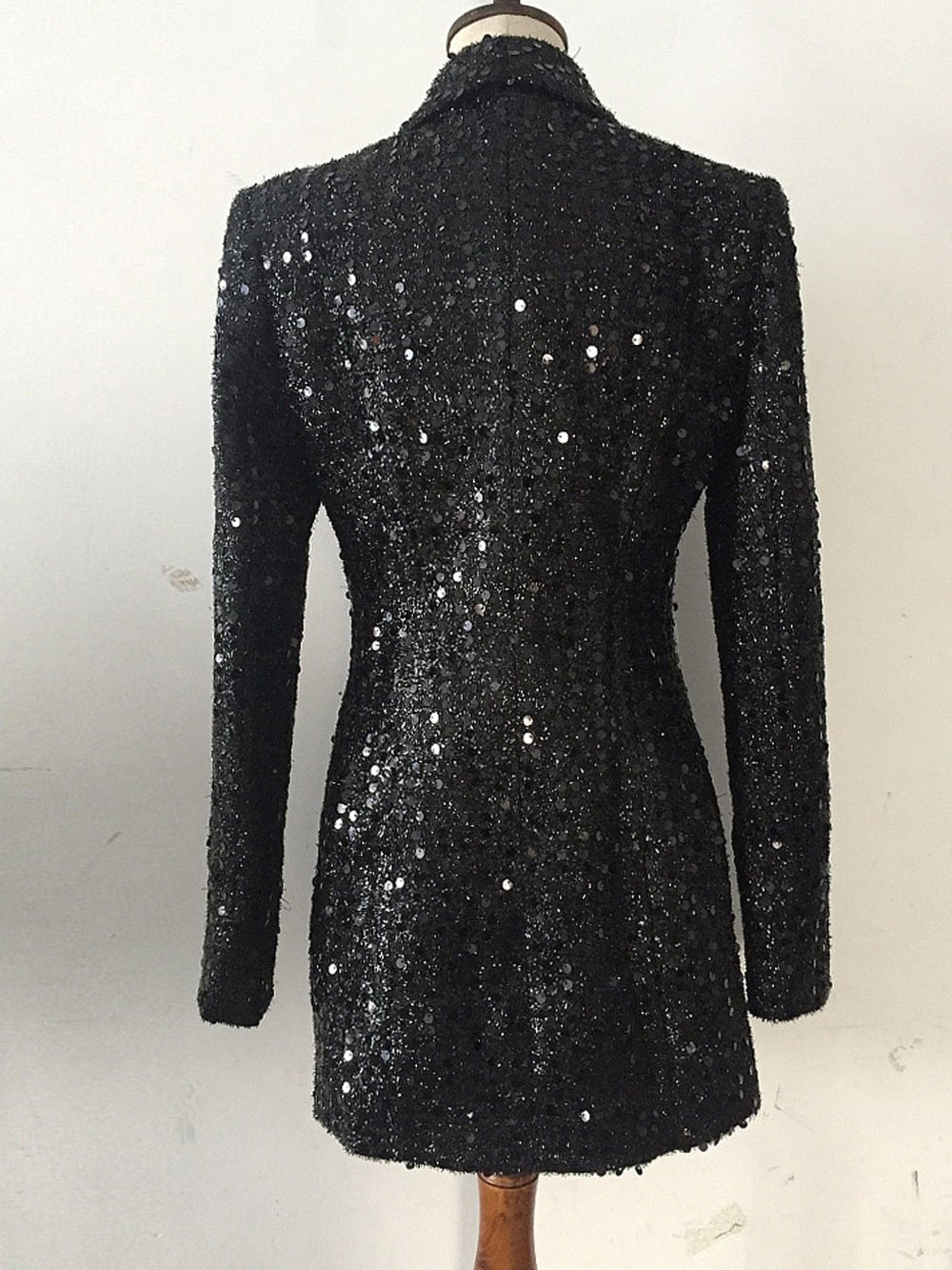 Reagan Black Sequin Blazer - Glory Connection