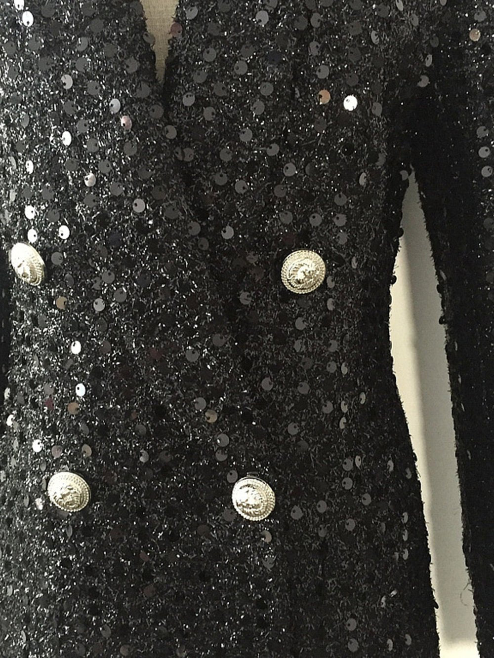 Reagan Black Sequin Blazer - Glory Connection