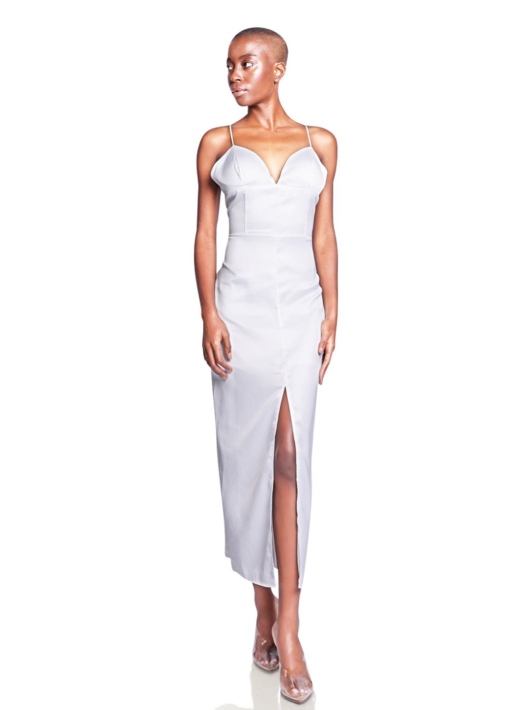 Resonance White Bodycon Dress - Glory Connection