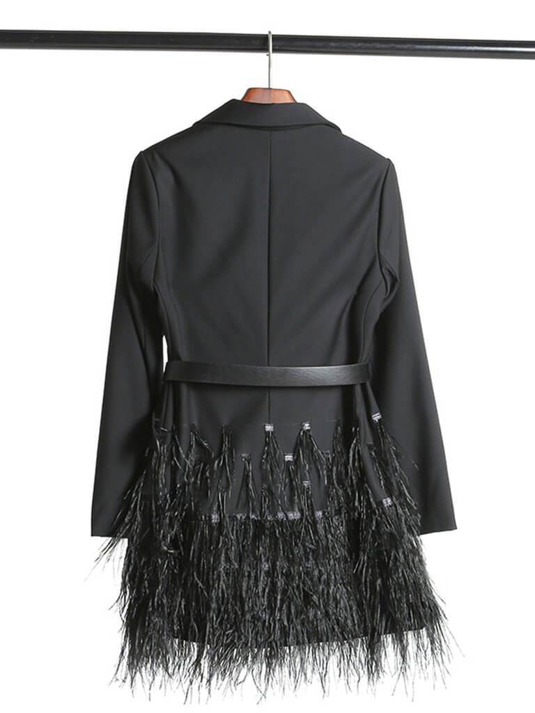 Siena Feathers Blazer Dress - Glory Connection