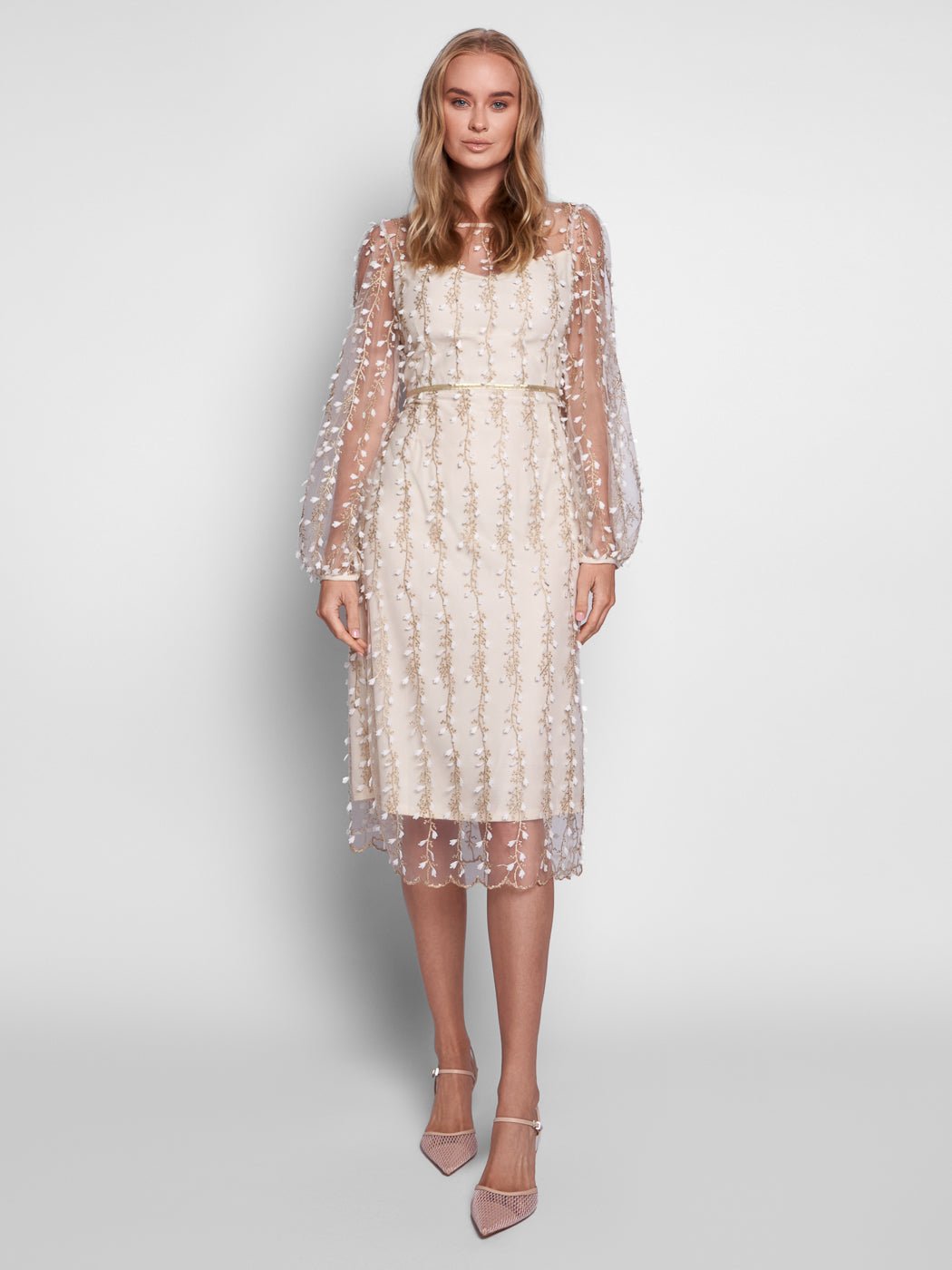 Sofia Mesh Midi Dress - Glory Connection
