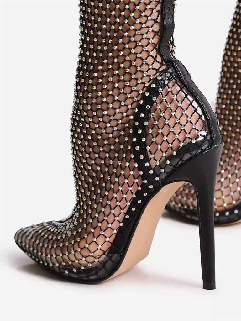 Zeus Crystal High Heels - Glory Connection