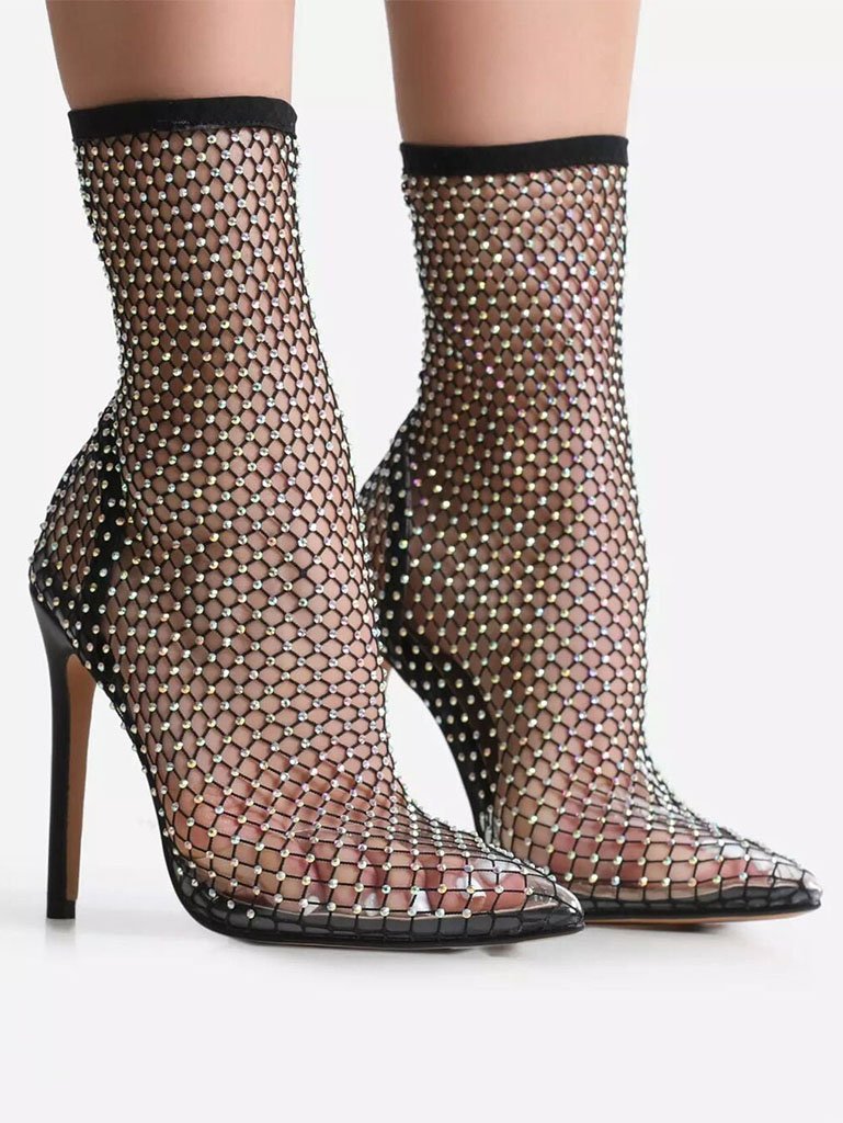 Zeus Crystal High Heels - Glory Connection