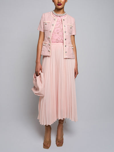 Maxina Sequinned Jacket & Midi Skirt Set