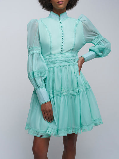 Milla Layered Bishop Sleeve Mini Dress