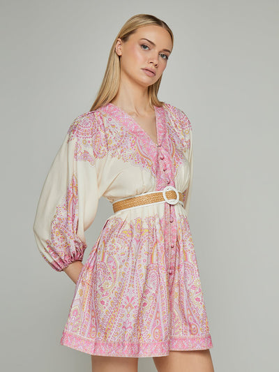 Adina Paisley Print Mini Dress