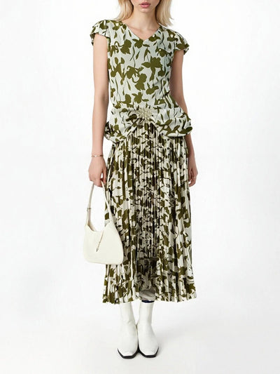 Alexandra Short Sleeve Midi Dress