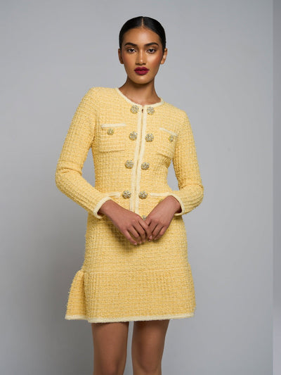 Amarana Long-Sleeve Mini Dress