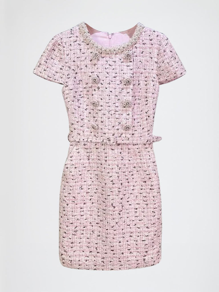 Amari Belt Knitted Mini Dress - Glory Connection