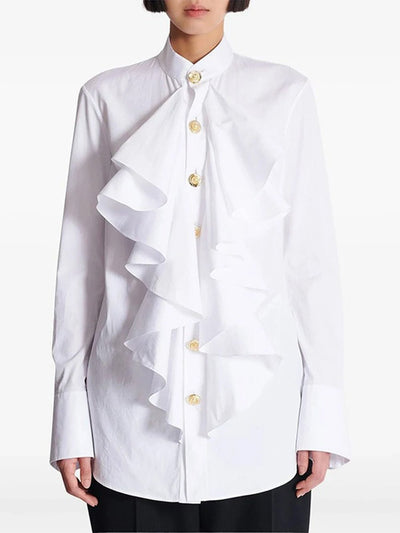 Amelia Cascading Ruffle Blouse