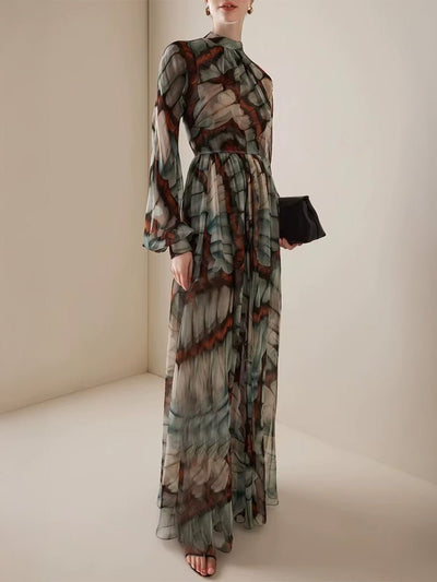 Amelia Sheer Floral Maxi Dress