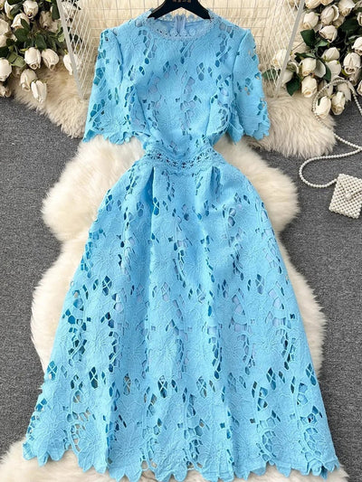Annabelle Hollow Out Midi Dress