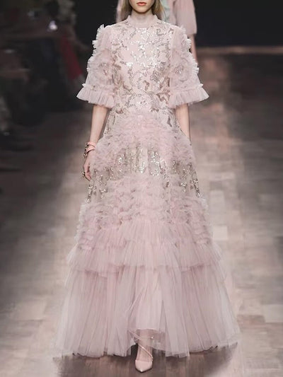 Arabella Embellished Tulle Gown